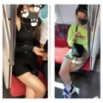 豪華２名の美人お姉さんの真上からのエロ過ぎる生足美脚246