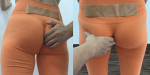【フルHD高画質】オレンジレギンスの食い込みマッサージ