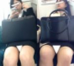 (電車対面）(顔出し）メガネっこリクルートスーツ女子大生さんの…うとうと…意識まどろむ無防備なお姿を観察してみました!!