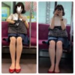 美人お姉さんの対面エロ過ぎる生足美脚257