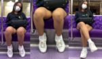 [4K]ジム帰りの鍛え上げられた筋肉脚をじっくり観察…?