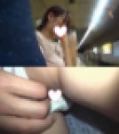 電車でリアル痴漢23 美人すぎる巨乳OLさんに長時間生マン成功