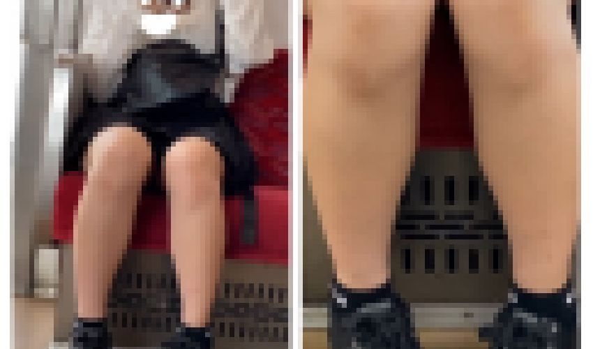 美人女子大生の対面エロ過ぎるパンスト美脚271