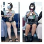 2名の美人お姉さんの対面エロ過ぎる生足美脚276