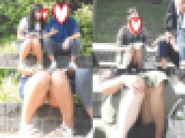 お座りお姉さん発見！！（ＦＨＤ）大変です！！パンツが見えてますよ１４５
