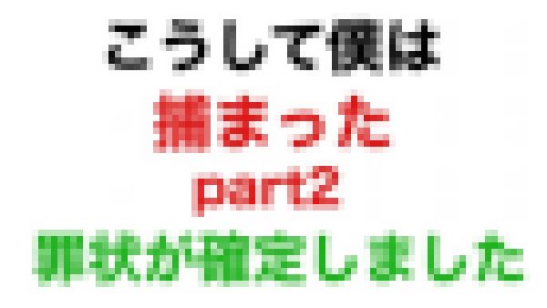 こうして僕は捕まったpart2