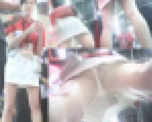 （再販）顔出し・最高峰・超超美人＆超美脚＆生足販売員お姉さん×薄ピンクフロント飾りP食い込み直下モロ