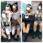 JK風仲良し制服S級美女の対面エロ過ぎるミニスカ生脚152