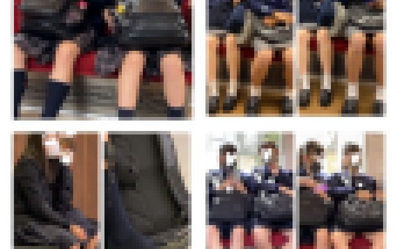 7名のJK風制服美女の対面・接近エロ過ぎるミニスカ生脚153