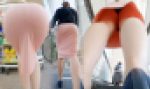 【超高画質】久しぶりの「ひとりお出掛け」に苦手なおしゃれ…パンティーラインがクッキリっ！