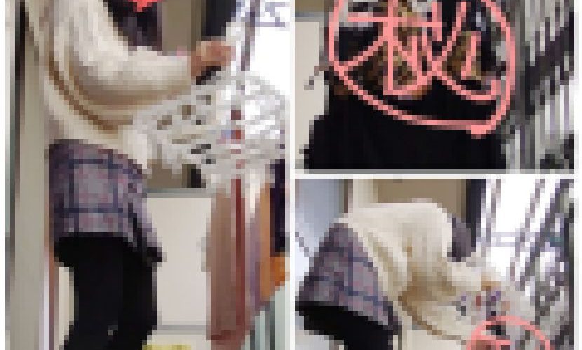 ★女子大生の洗濯シーン★sexyなヒョウ柄ランジェリーに興奮の嵐！