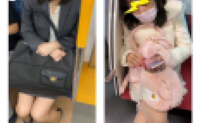 2名の美人熟女の真上からのエロ過ぎるパンスト美脚317