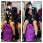JK風制服S級美女の対面エロ過ぎるミニスカ生脚161