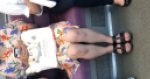 電車対面　脚フェチ