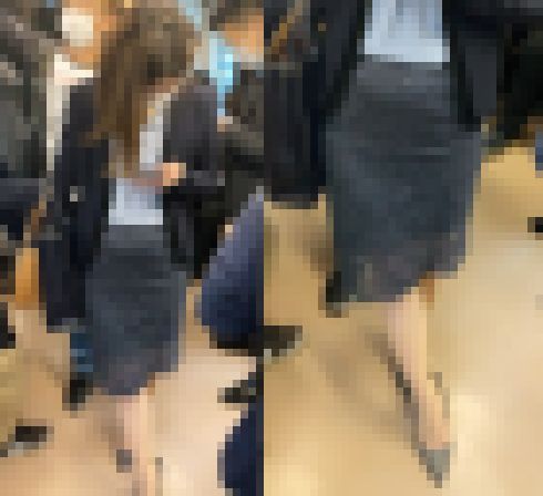 スタイル抜群の美人OLさんを近距離から堂々と撮影（其の三）