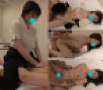 《個人撮影》ピュアなアイドルみたいにかわいいマッサージ嬢に無理矢理挿入したら「気持ちいい…もっとして…！」と淫らに腰を動かしなが