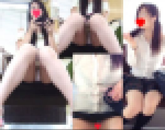 【電車盗撮セットPチラ透けブラ】美少女２人の丸見え対面パンチラ撮りSPセット