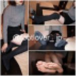 【画像＋ブーツ脱ぎ動画】２３才カフェ店員のニーハイブーツ、ニーハイ、素足！
