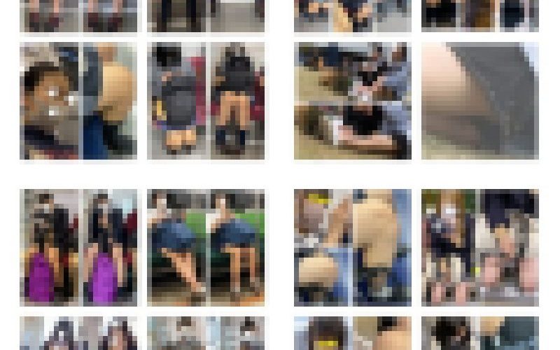 総尺９９分の長編　豪華18名のJK風制服/私服美女の対面・接近・真上からエロ過ぎる生足美脚18