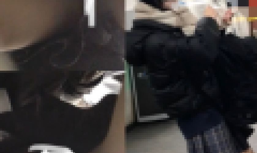 #16 奇跡のフロント撮影成功！白肌美少女JKちゃんの逆さ撮り風景