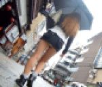 【顔モザイク無】FHD_私服編！逆さじゃなくてもパンツ丸見え！ギャルの白Pパンチラ！