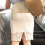 【白タイト透けスカート】大きくてエロいお尻がここにも！ボテっとしたお尻がまたエロい寝バック専用【531】