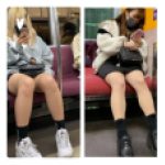 2名の美人お姉さんのエロ過ぎる対面生足美脚363