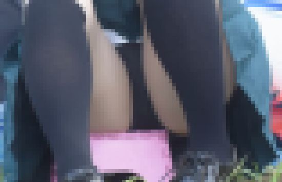 【コスプレ】スカートの中④【黒アンスコ】