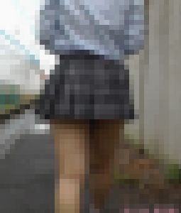 超ミニスカJK　追跡　痴漢４