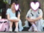 お座りお姉さん発見！！（ＦＨＤ）大変です！！パンツが見えてますよ３９