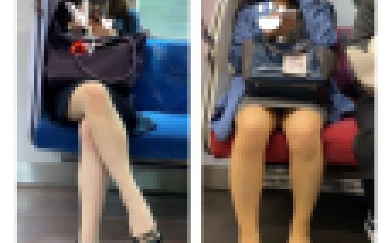 脚フェチ345  2名の美人OLお姉さんの対面エロ過ぎるパンスト美脚