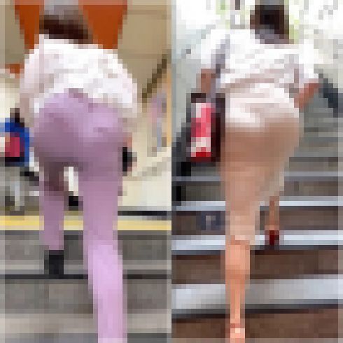 【2名・ガシガシ大股で登りエロヒップ堪能させてくれるGAL】