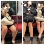 仲良しJK風制服美女の対面エロ過ぎるミニスカ生脚196