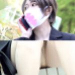 【休憩中のOL】パンツ見えてますよ！？谷間も…