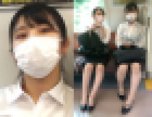 リクルートスーツが似合う真面目そうな就活女子大生2人組（中編）