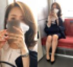盗撮に気づき睨んで威嚇してくる綺麗なOLさん