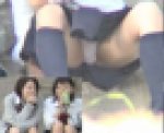 J○ 2人組 純白 股開きパンモロ