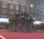 JDチアリーディング１　ナイター演技