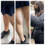 JK風制服美女の対面エロ過ぎるミニスカ生脚200