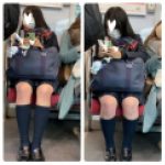 JK風制服美女の対面エロ過ぎるミニスカ生脚203