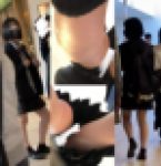 #64  反則級の生足と極上の”生”ハミ！オールパーフェクト制服JKちゃんの逆さ撮り風景