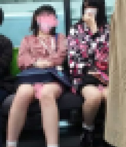 ミニスカバンギャ2人組視姦＾＾