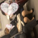 仕事帰りに寝ている金髪ギャルOL