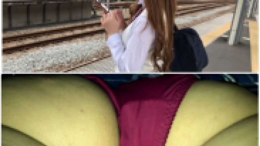 【パンチラ】いつも同じ電車の白ギャルJK電車痴漢盗撮昏睡姦①