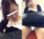 (電車対面）（顔出し）深紅のルージュをまとったくちびるがとってもエッチな…いやらしくパンストあんよをひらく破廉恥なOLさんを観察