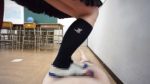 A-01)履き古されたアキレスの上履きでパン・身体・愚息踏みつけ