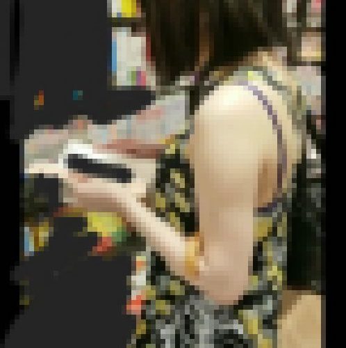【スマホ床置き直下撮り】ミニワンピ