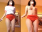 Eカップぷるんぷるん??超美乳OLのブルマで全力縄跳び◆高画質フルHD