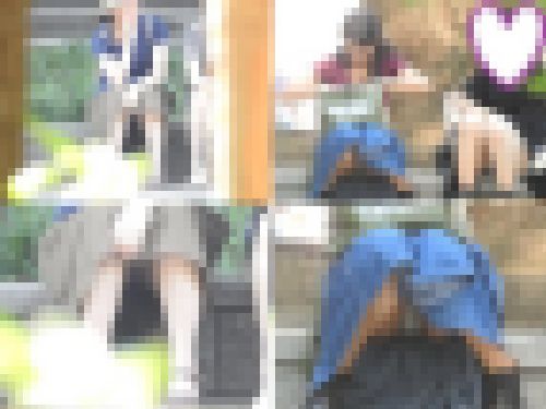 お座りお姉さん発見！！（ＦＨＤ）大変です！！パンツが見えてますよ１６５