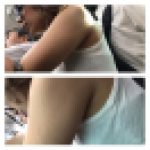 美人ギャルお姉さんのエロ過ぎるドアップな脇15